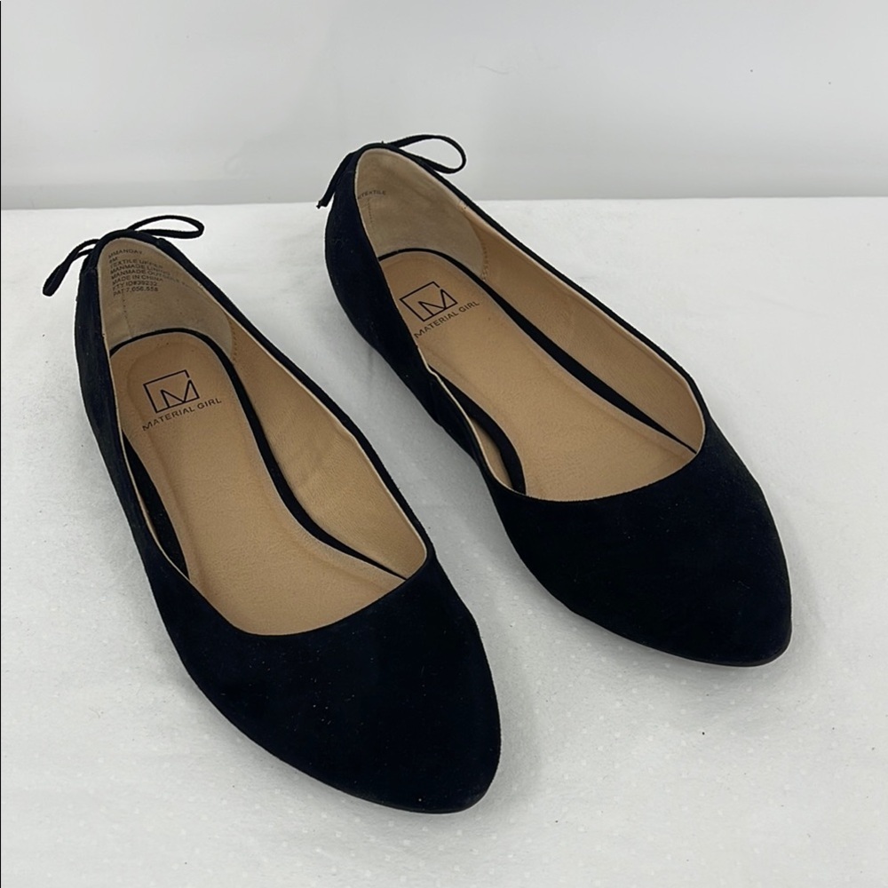 MATERIAL GIRL MANDAY SIZE 9M Women's Black Ballet Flats